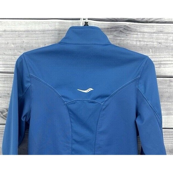 SAUCONY ACTIVEWEAR ZIP FRONT TRACK JACKET Women's Size Small ROYAL BLUE - Picture 5 of 6